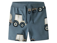 Name It sweat shorts blue mirage with tractor print  
